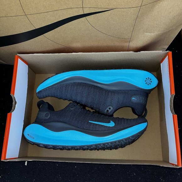 NEW Nike ReactX Infinity Run Anthracite Baltic Blue DR2665 008 Men Size 9.5 main image 4